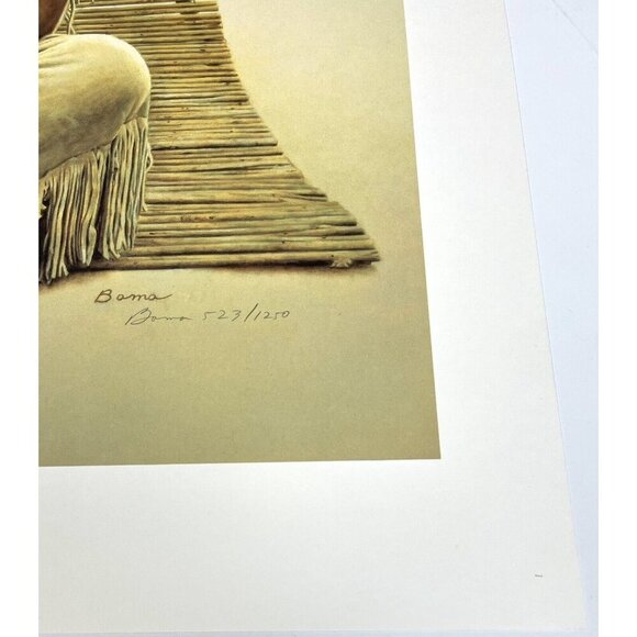 17.5"x23.5" Limited Ed SIGNED Print SOUTHWEST INDIAN FATHER & SON by JAMES BAMA - Picture 5 of 7